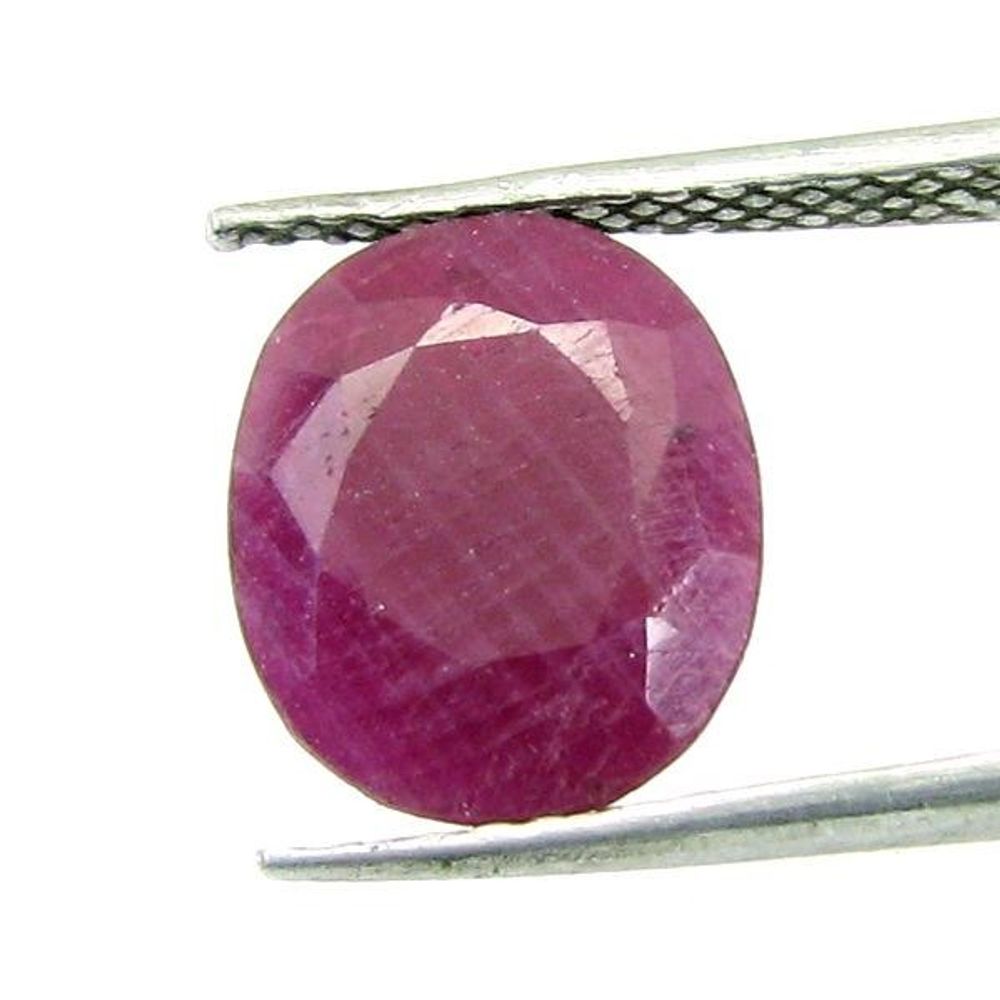 4.5Ct Natural Untreated Ruby (MANIK) Oval Rashi Sun Gemstone