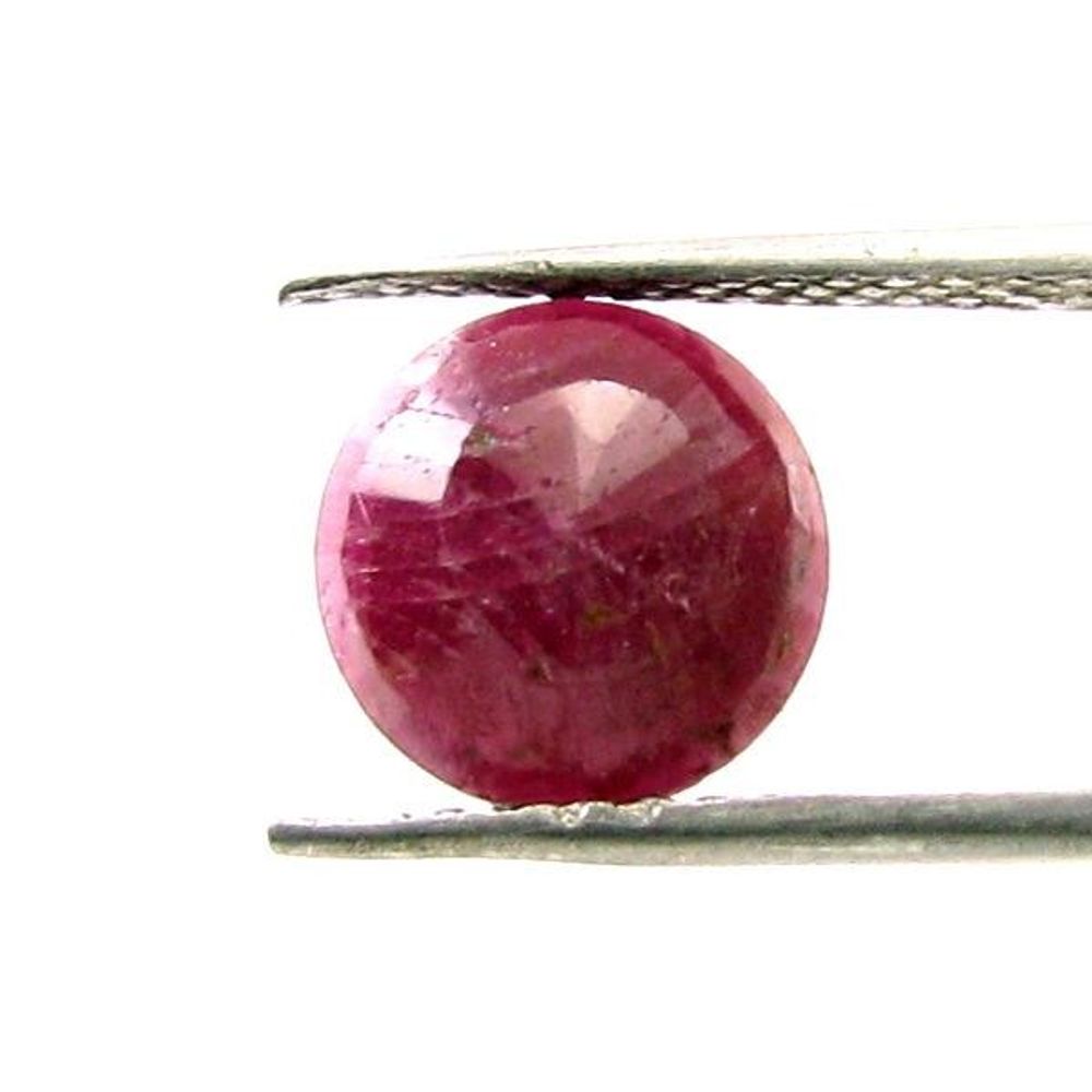 3.3Ct Natural Untreated Ruby (MANIK) Round Cut Rashi Sun Gemstone