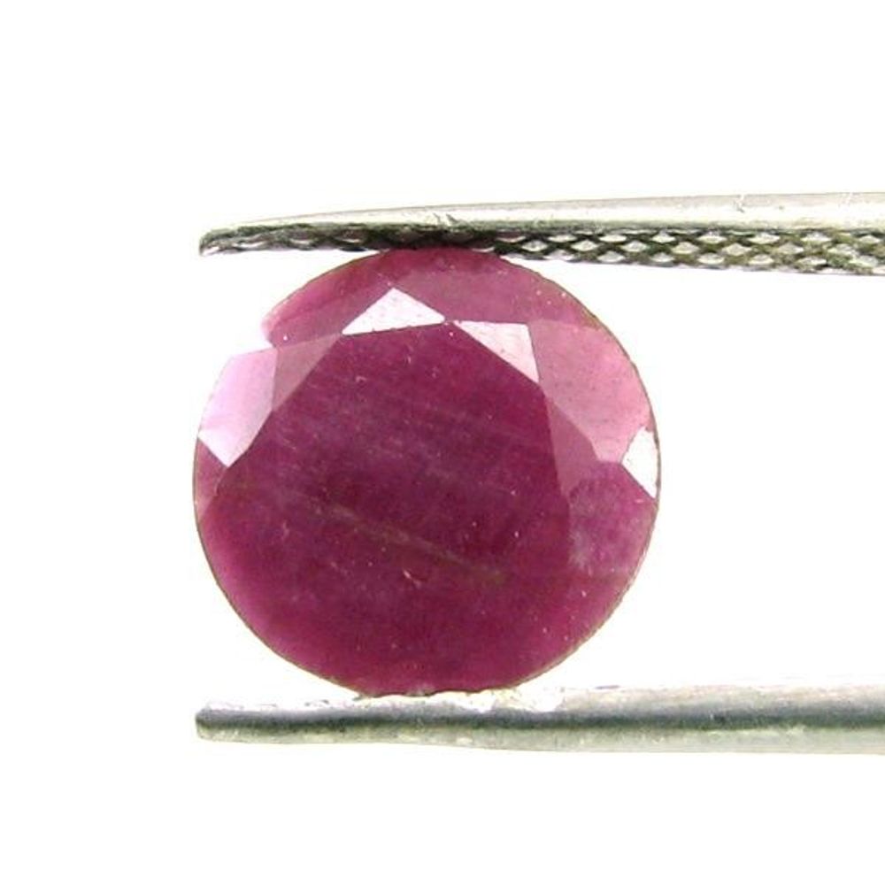 2.7Ct Natural Untreated Ruby (MANIK) Round Cut Rashi Sun Gemstone