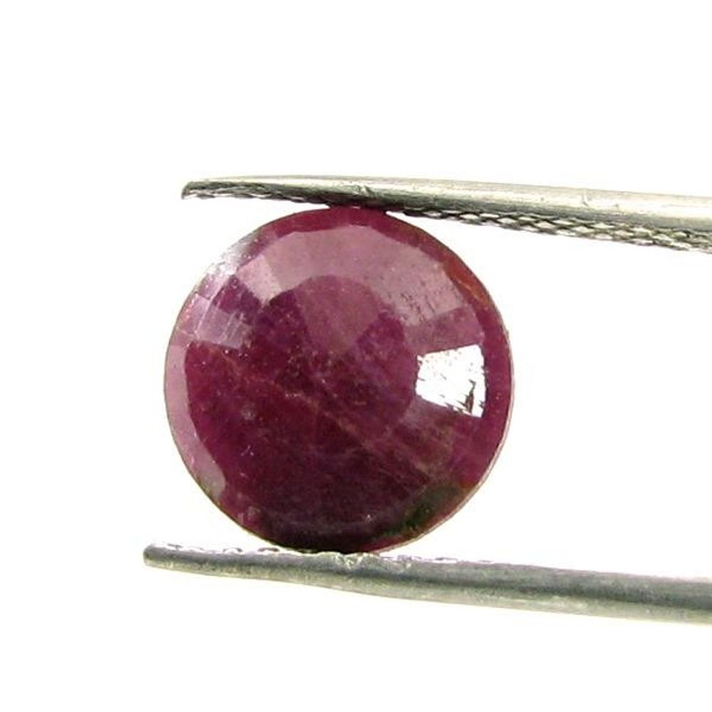 3.65Ct Natural Untreated Ruby (MANIK) Round Cut Rashi Sun Gemstone