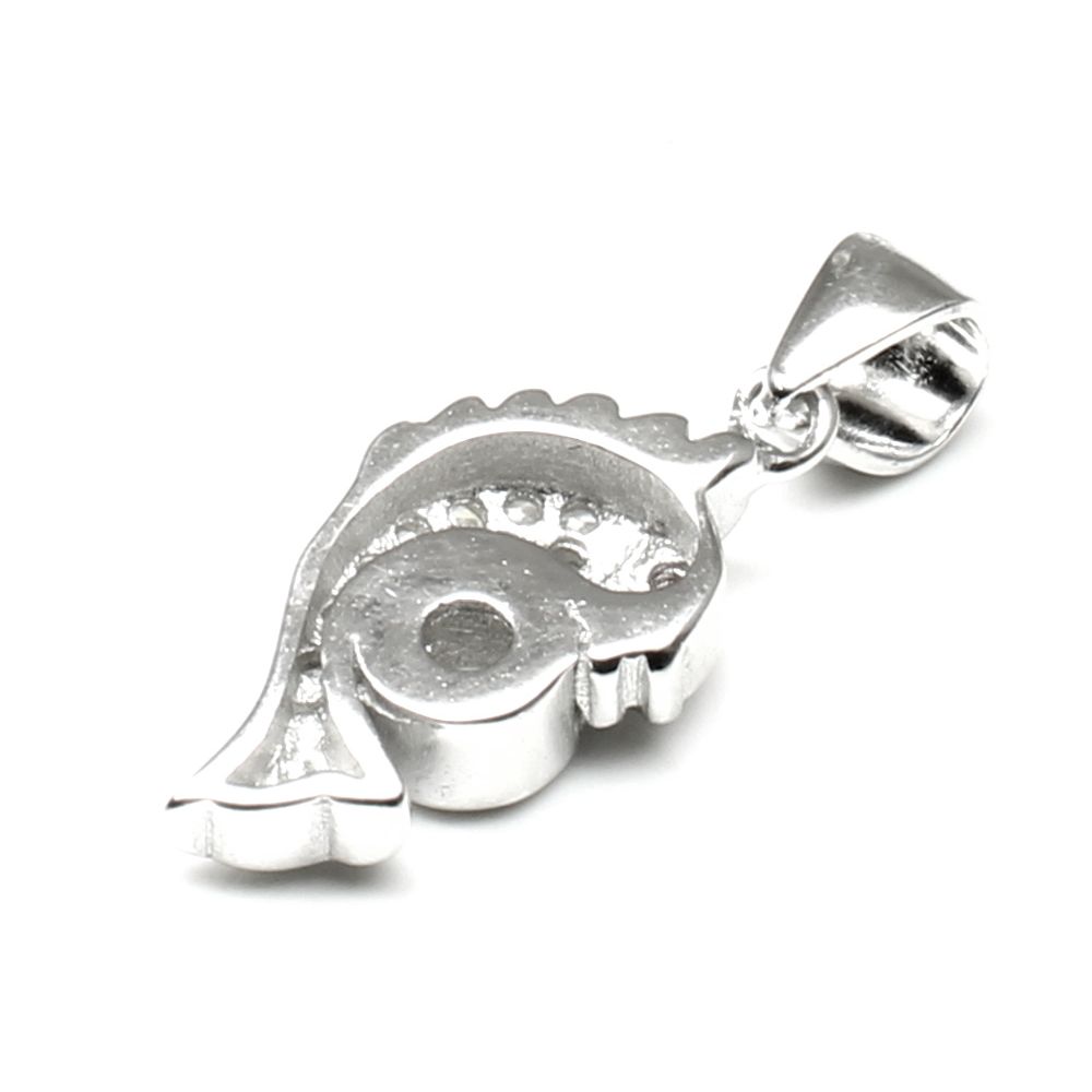 Pure 925 Sterling Platinum Finish Silver Pendant