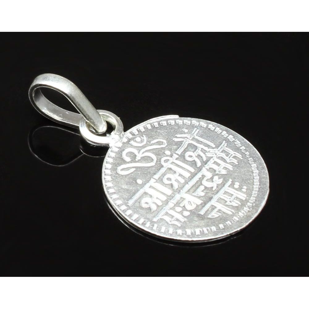 Silver Moon Religious Pendant Mantra for children's