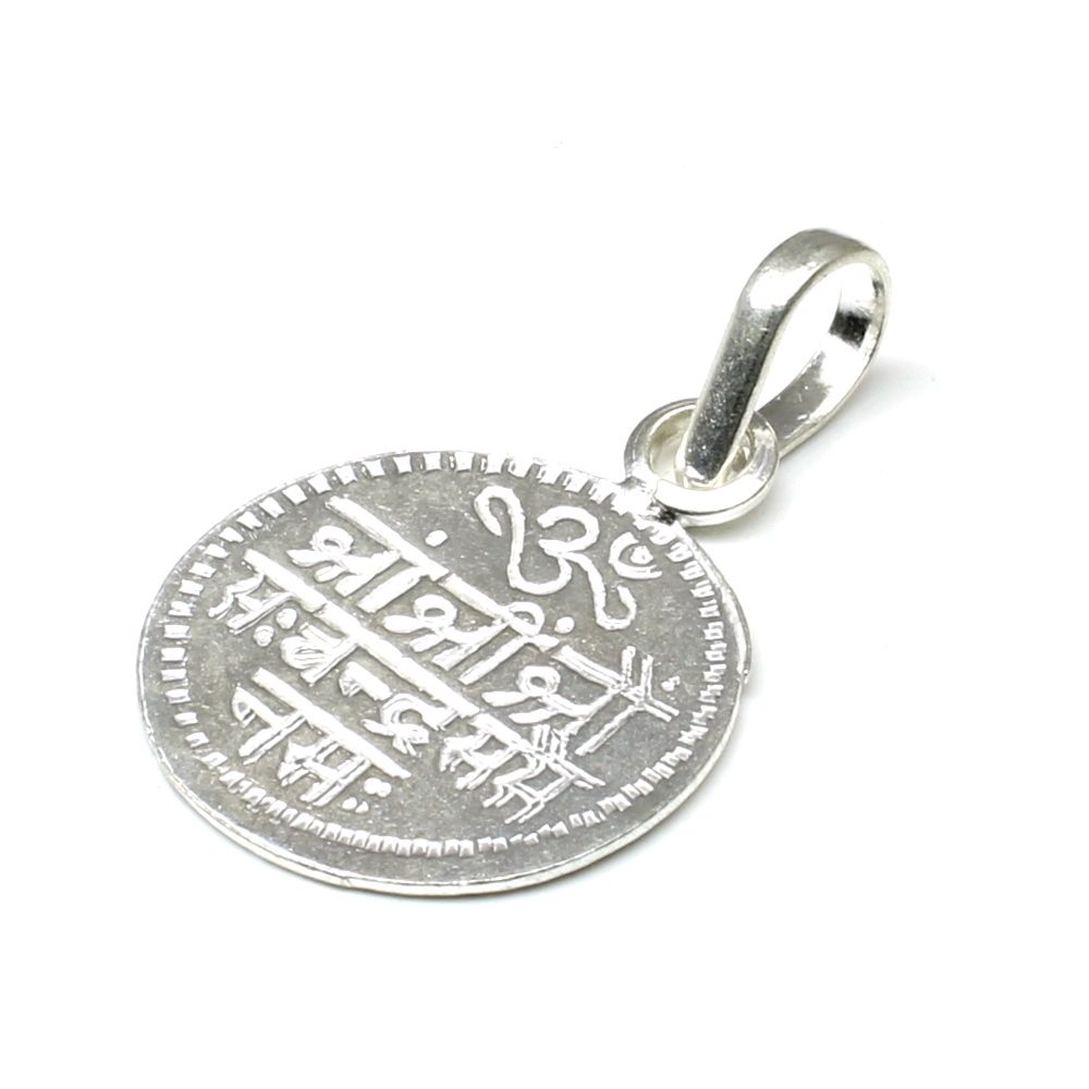 Silver Moon Religious Pendant Mantra for children's