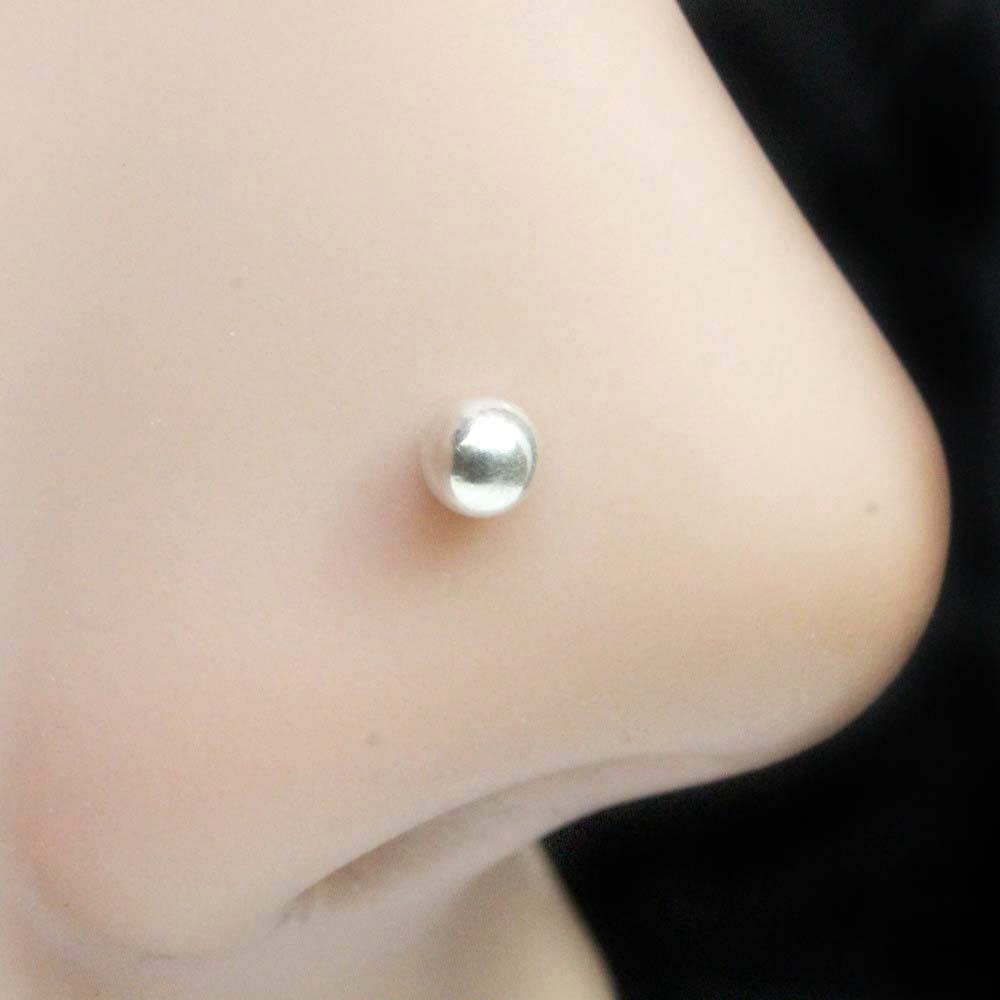 Pure silver hot sale nose ring