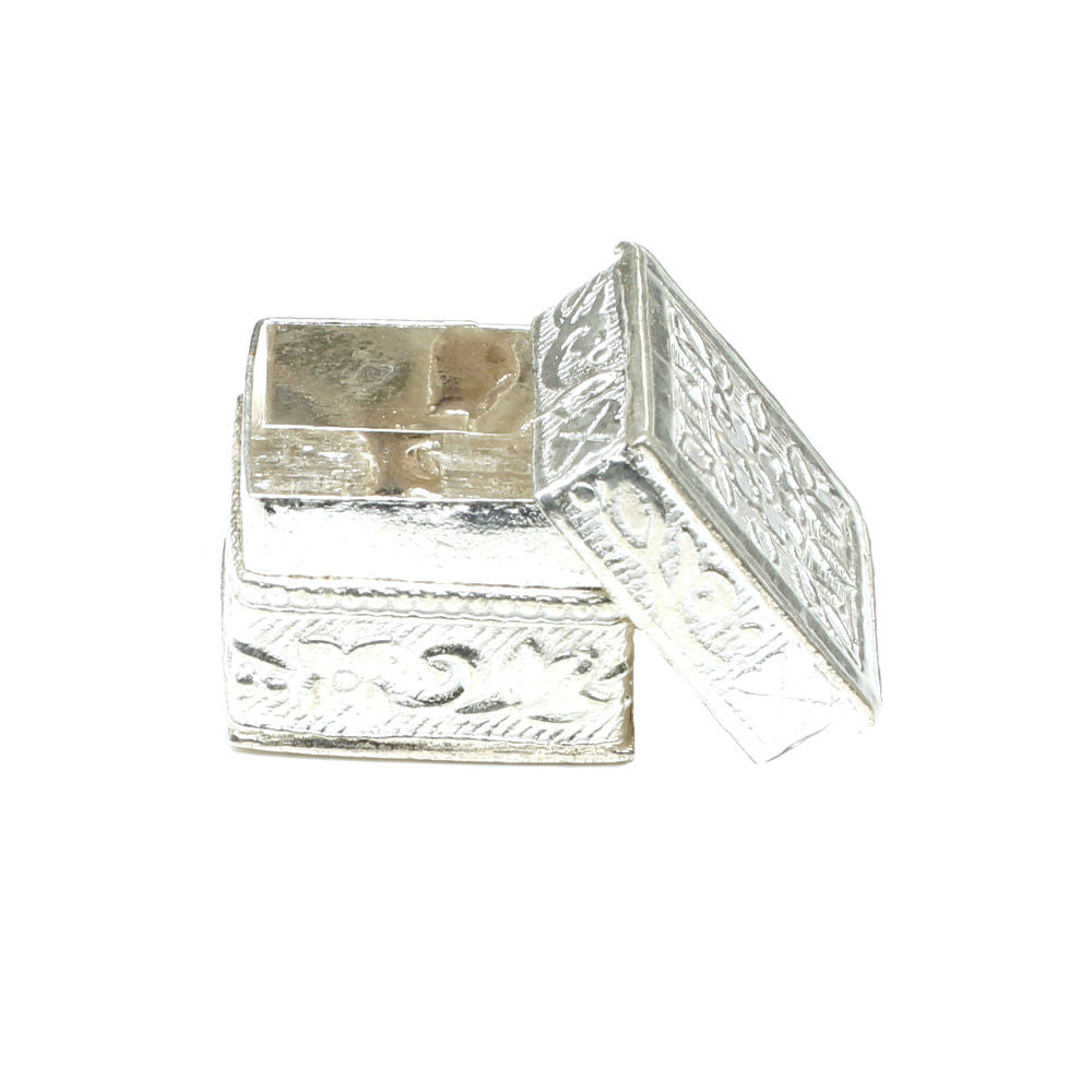 Pure Silver Dibbi for Lal Kitab & Astrology Remedies Sqaure shape