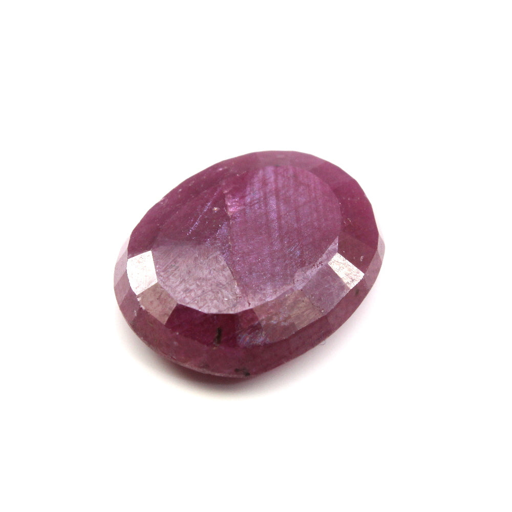 Certified 6.29Ct Natural Untreated Ruby (Manik) Oval Rashi Sun Gemstone