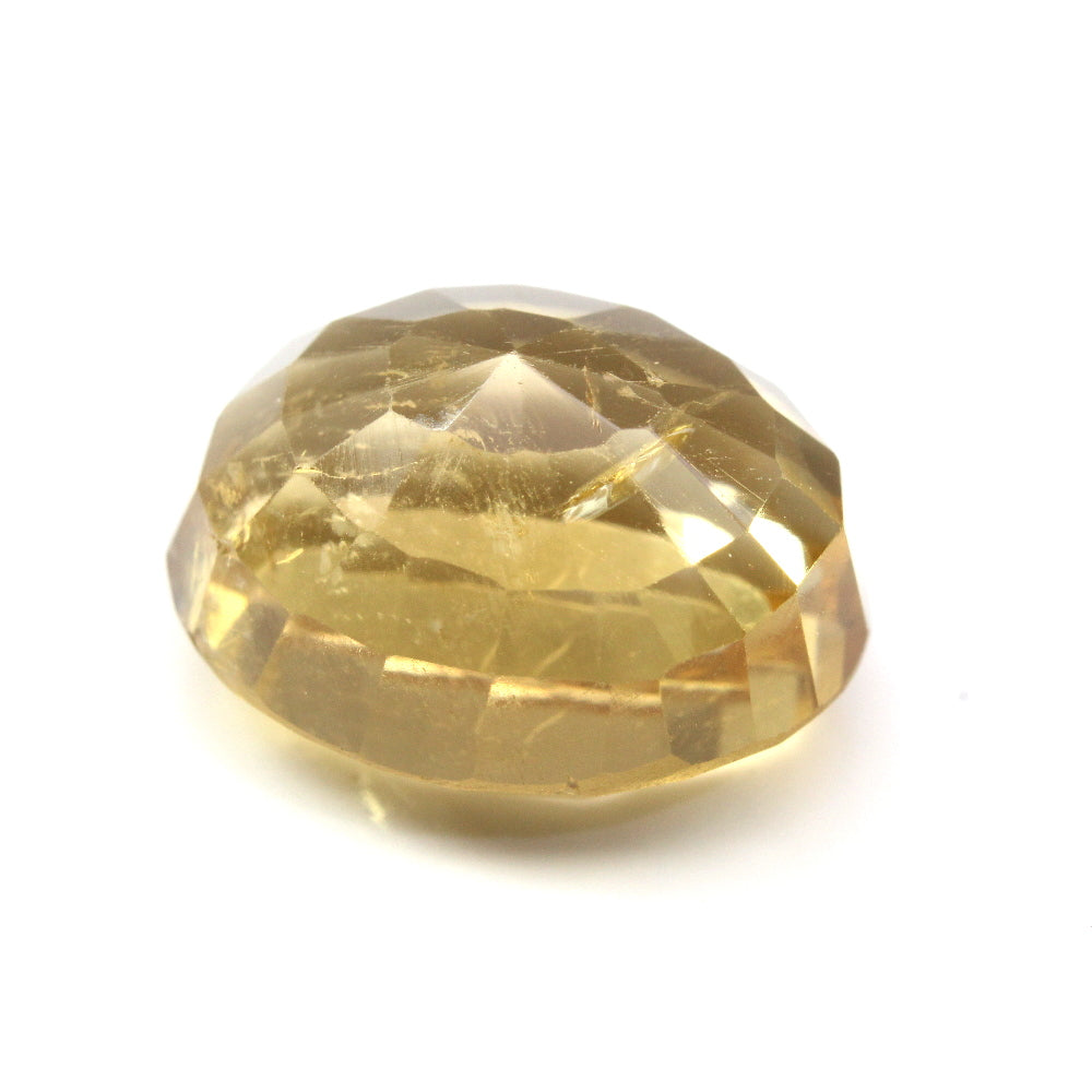 Certified 7.46Ct Natural Yellow Citrine (Sunella) Oval Faceted Gemstone