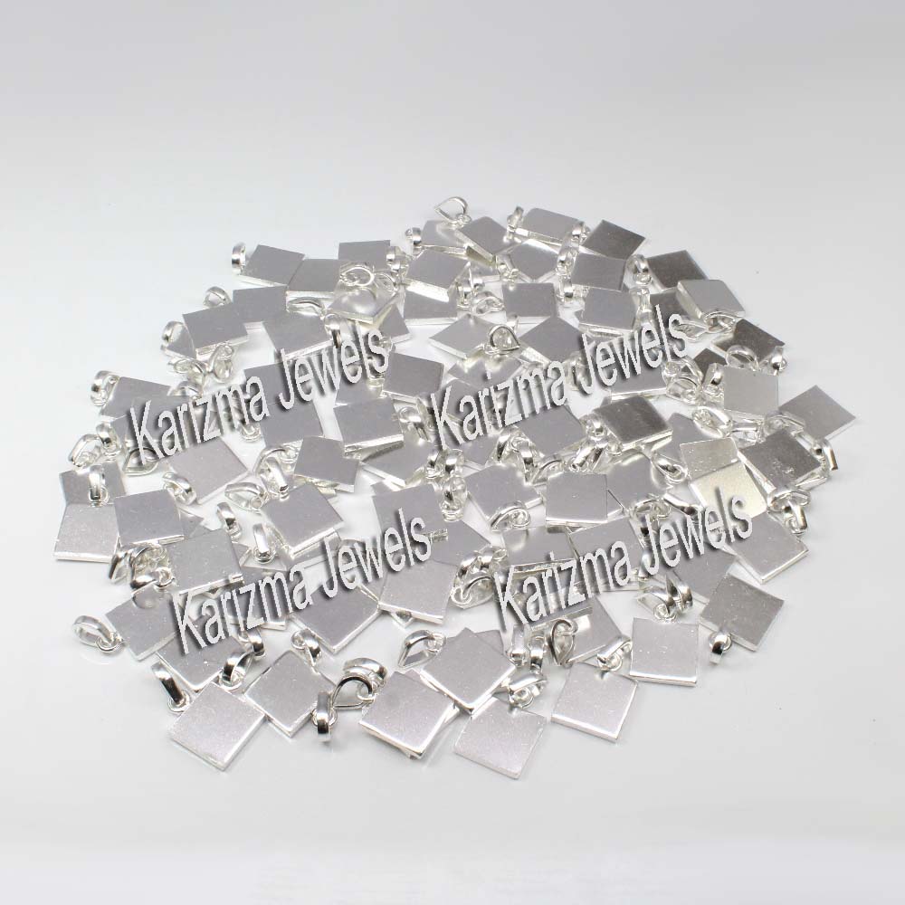 Pure Silver Square Piece (Chokor) Pendant for Lal kitab upay