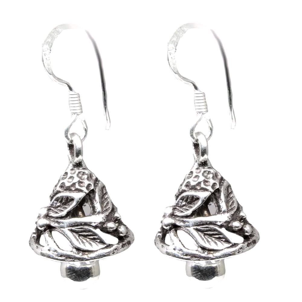 Hanging Silver Jhumki Earrings