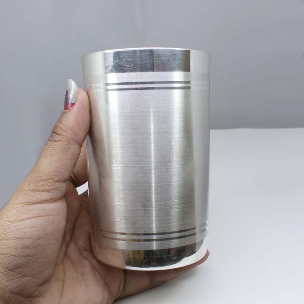 Real Solid Silver Drinking Glass Utensils Gift