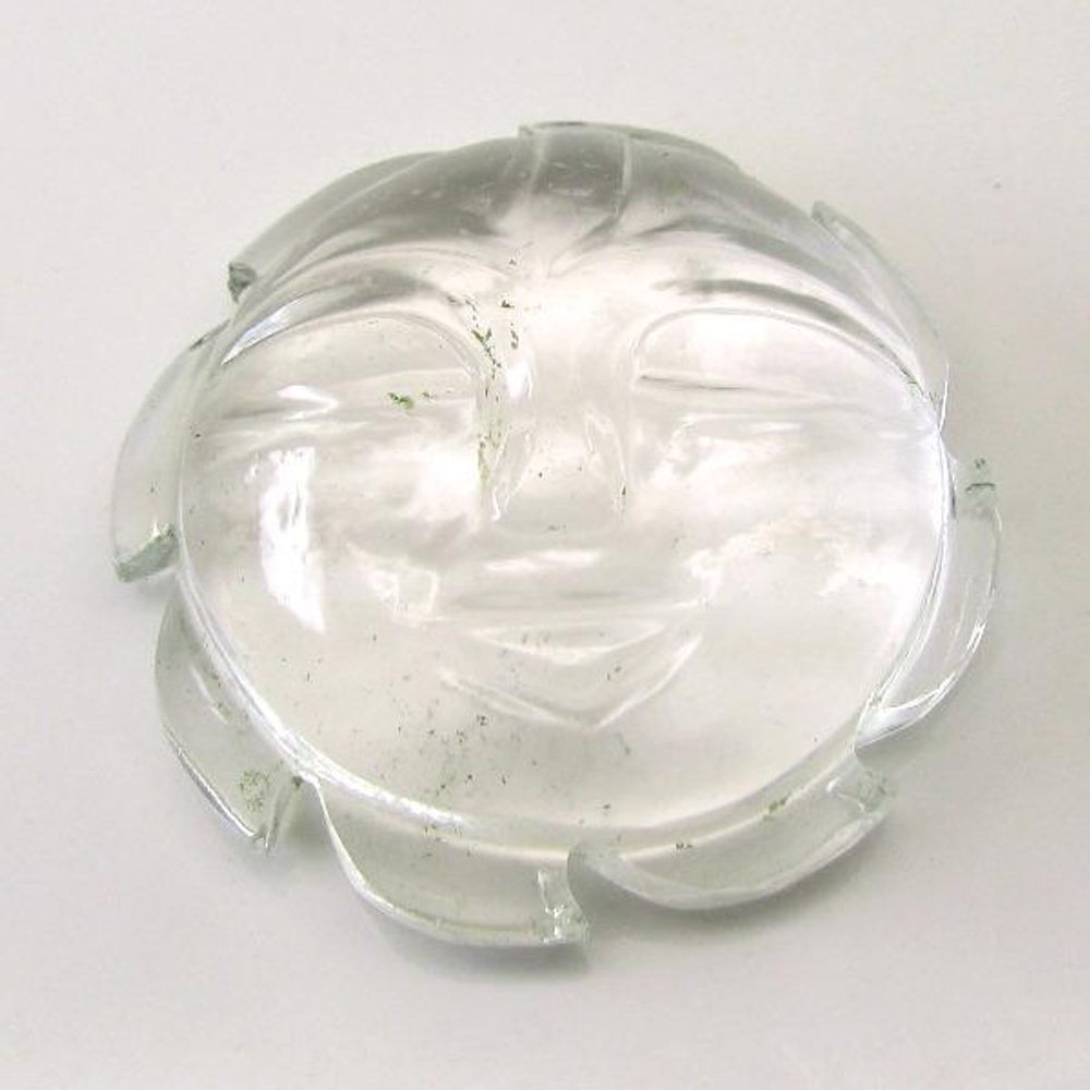81.6Ct-Natural-Clear-Crystal-Quartz-Sphetic-Carved-Lord-Surya-Sun-Religious-Gift