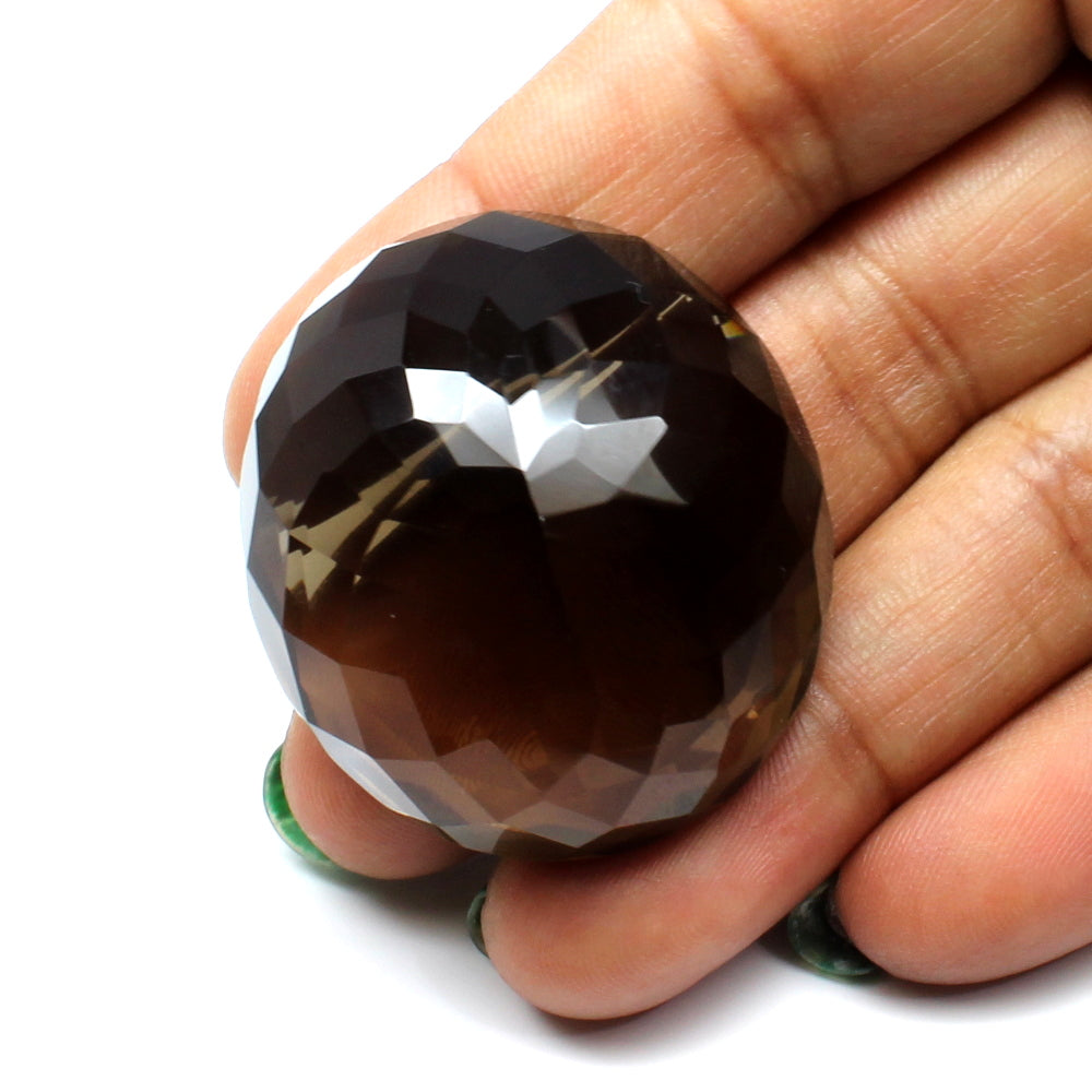 Huge collectible 143.9Ct Natural Smoky Quartz Crystal Oval Gemstone