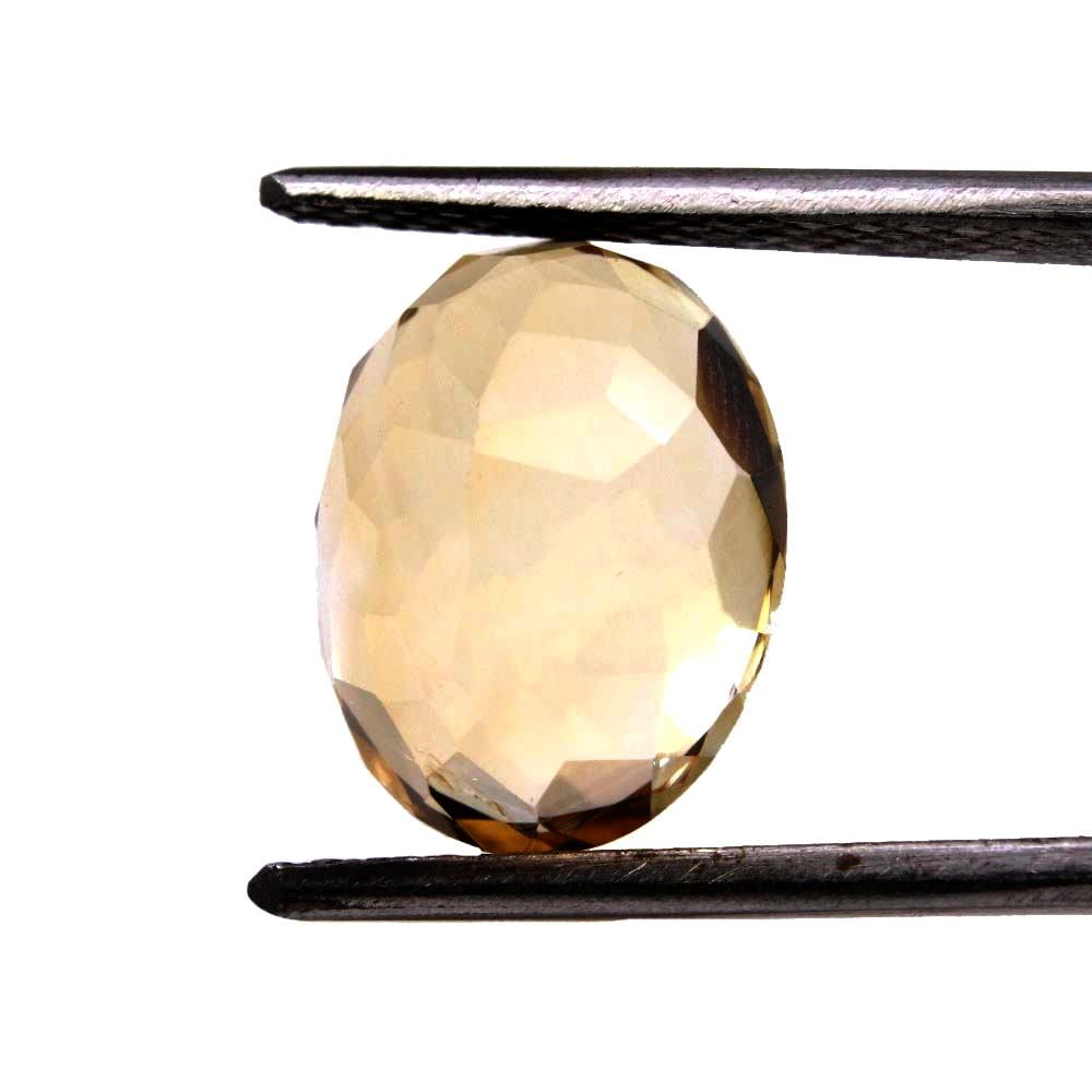 5.2Ct Natural Yellow Citrine (Sunella) Oval Cut Gemstone