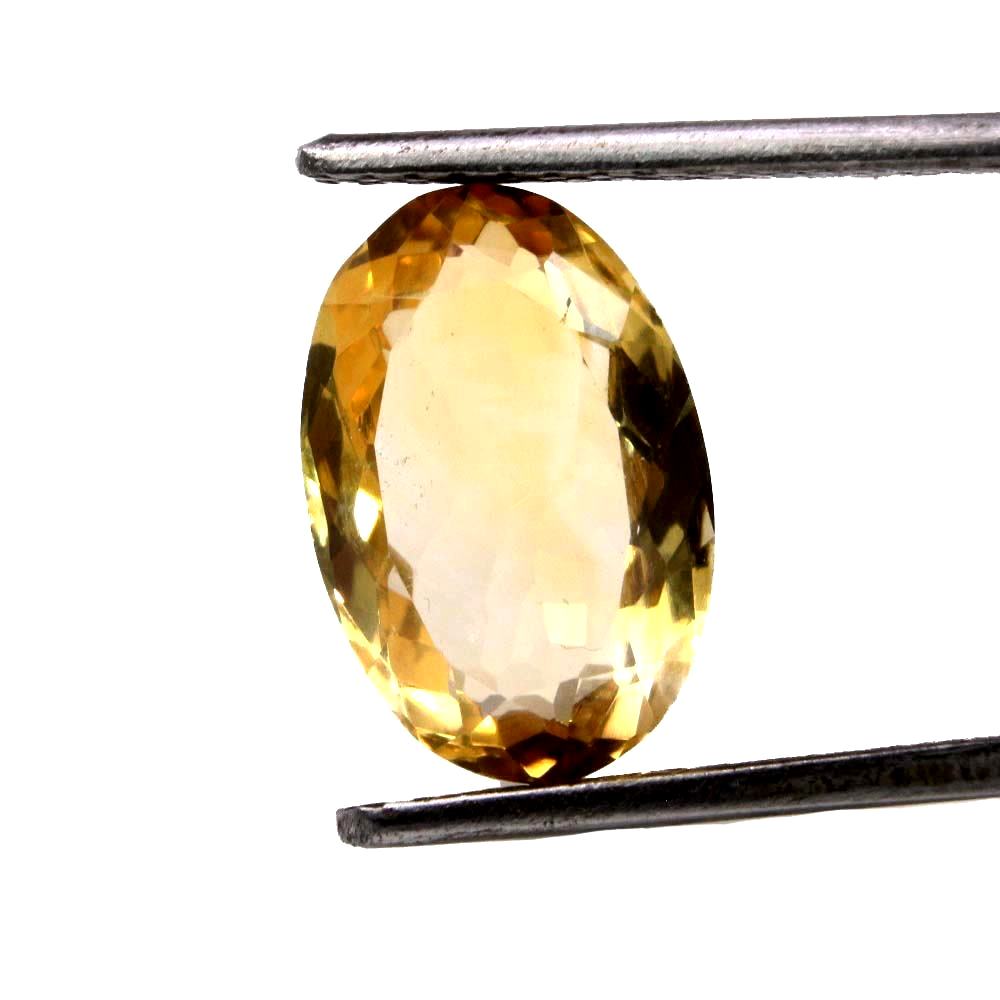 3.65Ct Natural Yellow Citrine (Sunella) Oval Cut Gemstone