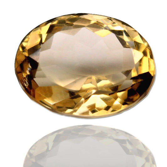 5.2Ct Natural Yellow Citrine (Sunella) Oval Cut Gemstone