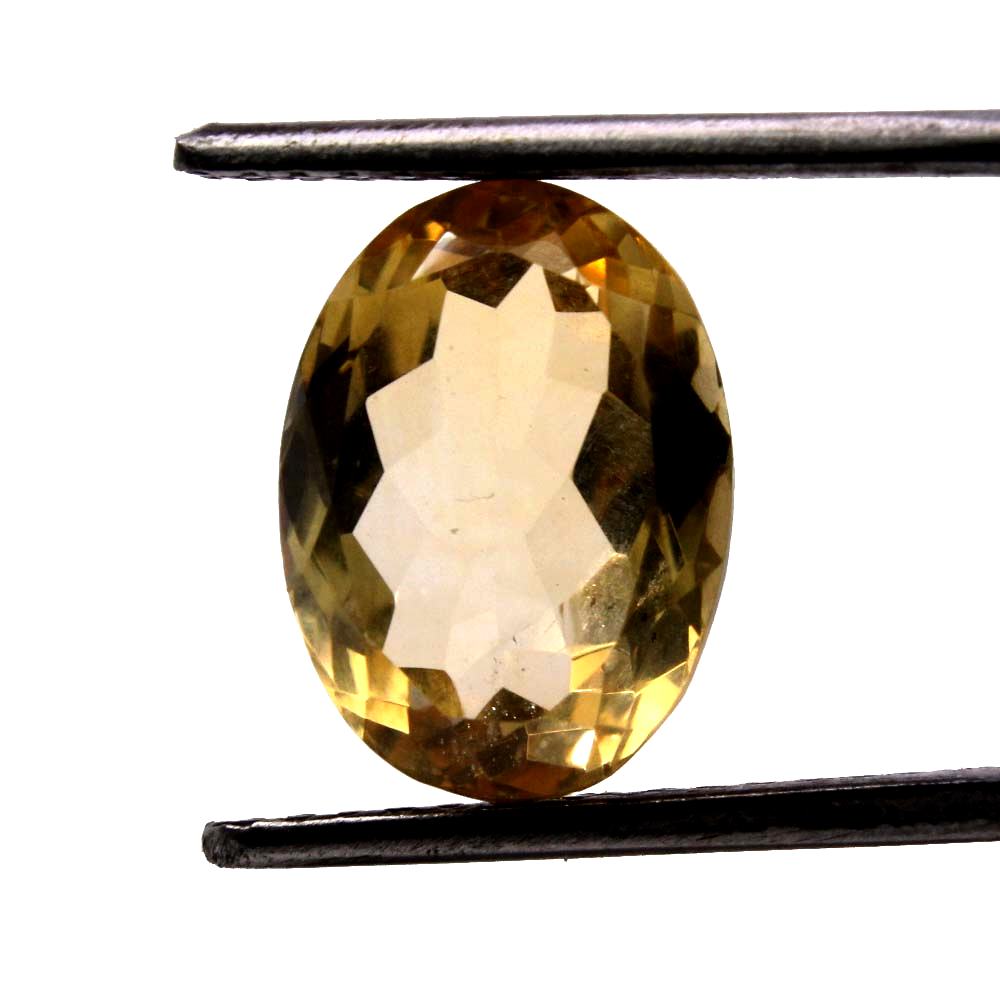 4.3Ct Natural Yellow Citrine (Sunella) Oval Cut Gemstone