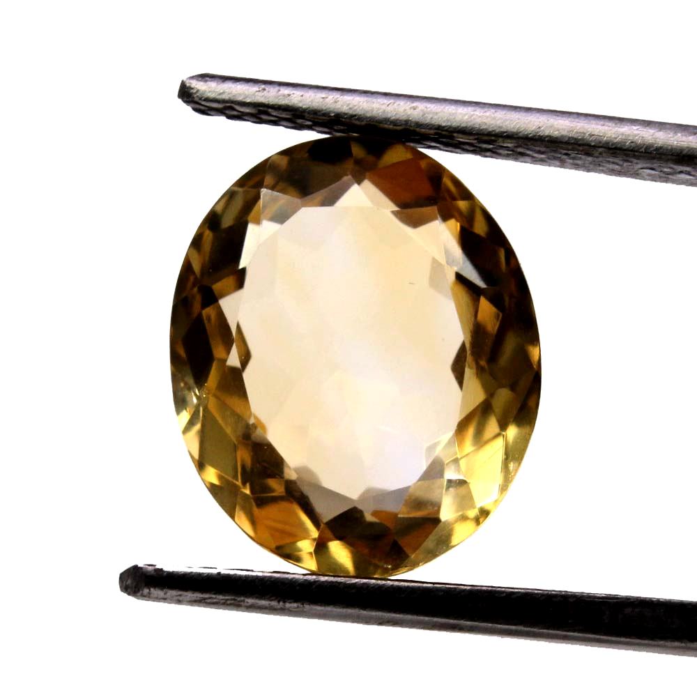 4.15Ct Natural Yellow Citrine (Sunella) Oval Cut Gemstone