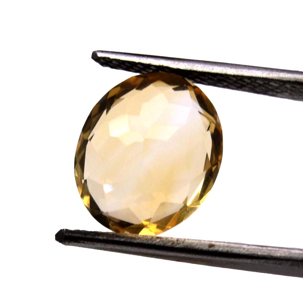 4.15Ct Natural Yellow Citrine (Sunella) Oval Cut Gemstone