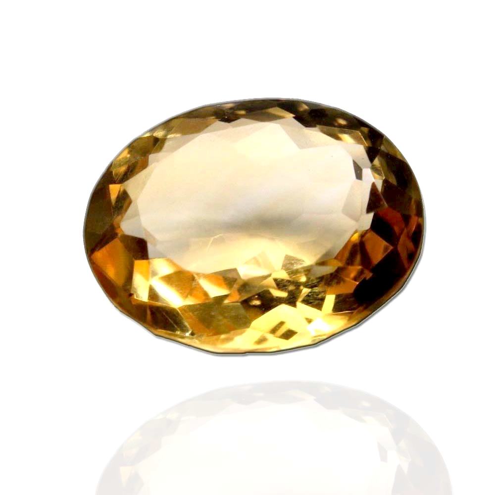 4.15Ct Natural Yellow Citrine (Sunella) Oval Cut Gemstone