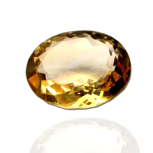4.15Ct Natural Yellow Citrine (Sunella) Oval Cut Gemstone