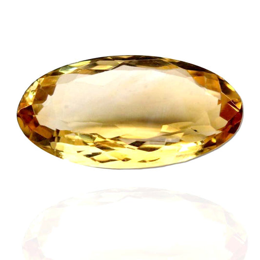 4.2Ct Natural Yellow Citrine (Sunella) Oval Cut Gemstone