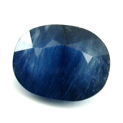 Certified 8.27Ct Natural Blue Sapphire (Neelam) Oval Cut Gemstone