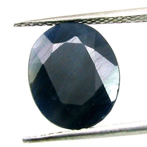 Certified 5.79Ct Natural Blue Sapphire (Neelam) Oval Cut Gemstone