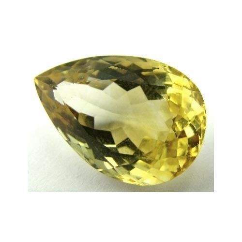 8.7Ct Natural Yellow Citrine Sunella Pear Cut VVSI Gemstone