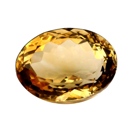 4.3Ct Natural Yellow Citrine (Sunella) Oval Cut Gemstone