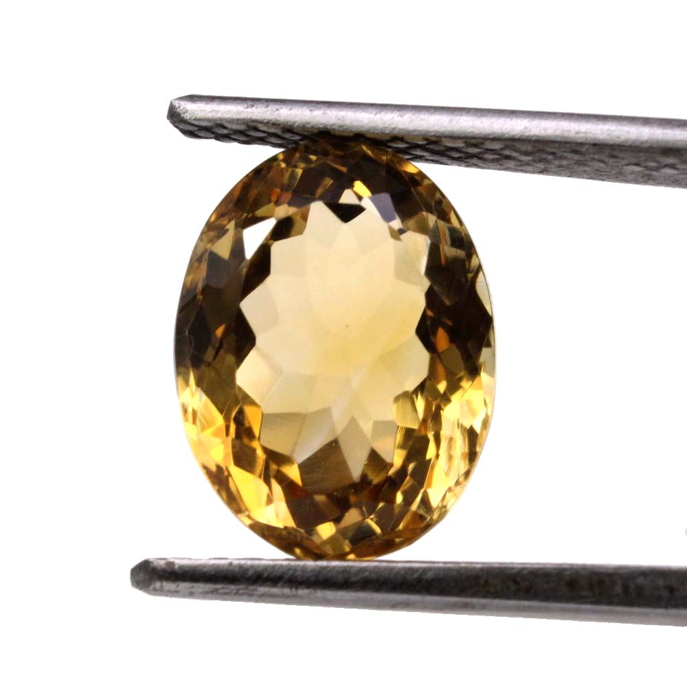 4.3Ct Natural Yellow Citrine (Sunella) Oval Cut Gemstone