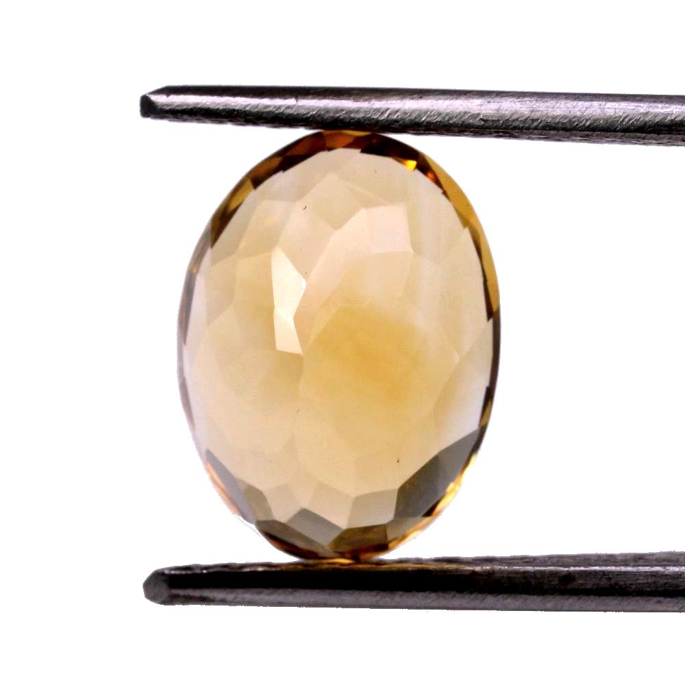 4.3Ct Natural Yellow Citrine (Sunella) Oval Cut Gemstone
