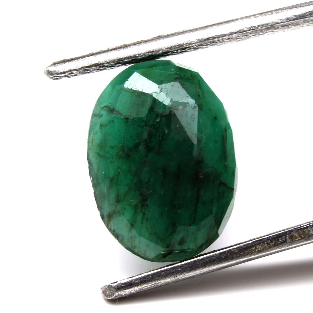 3.35Ct 100% Natural Untreated Emerald Oval Cut Gemstone