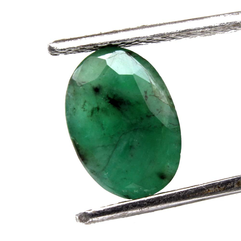 2.9Ct Natural Green Emerald Untreated Oval Cut Astor Gemstone
