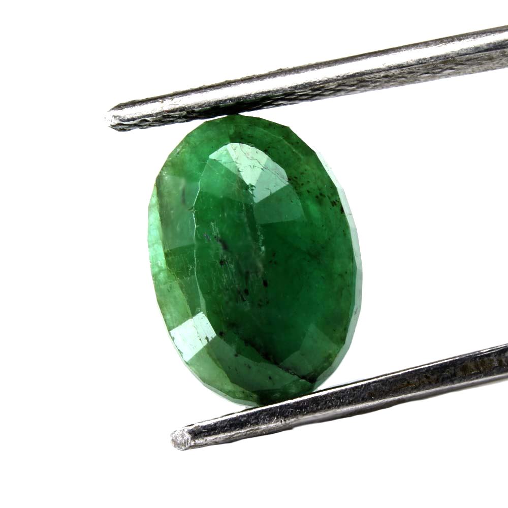 3.3Ct Natural Green Emerald Untreated Oval Cut Astor Gemstone