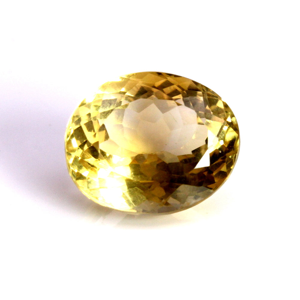 7.2Ct Natural Yellow Citrine (Sunella) Oval Cut Gemstone