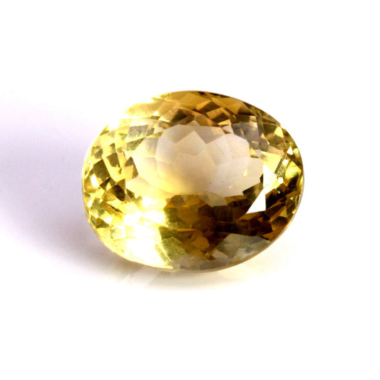 7.2Ct Natural Yellow Citrine (Sunella) Oval Cut Gemstone