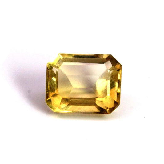1.75Ct Natural Yellow Citrine (Sunella) Rectangle Cut Gemstone