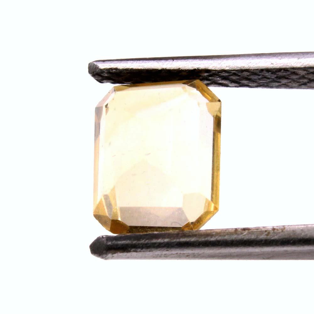 1.75Ct Natural Yellow Citrine (Sunella) Rectangle Cut Gemstone