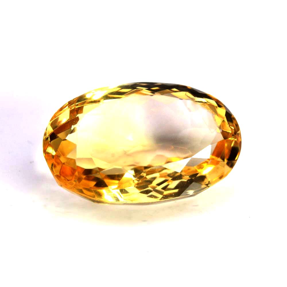 6.9Ct Natural Yellow Citrine (Sunella) Oval Cut Gemstone