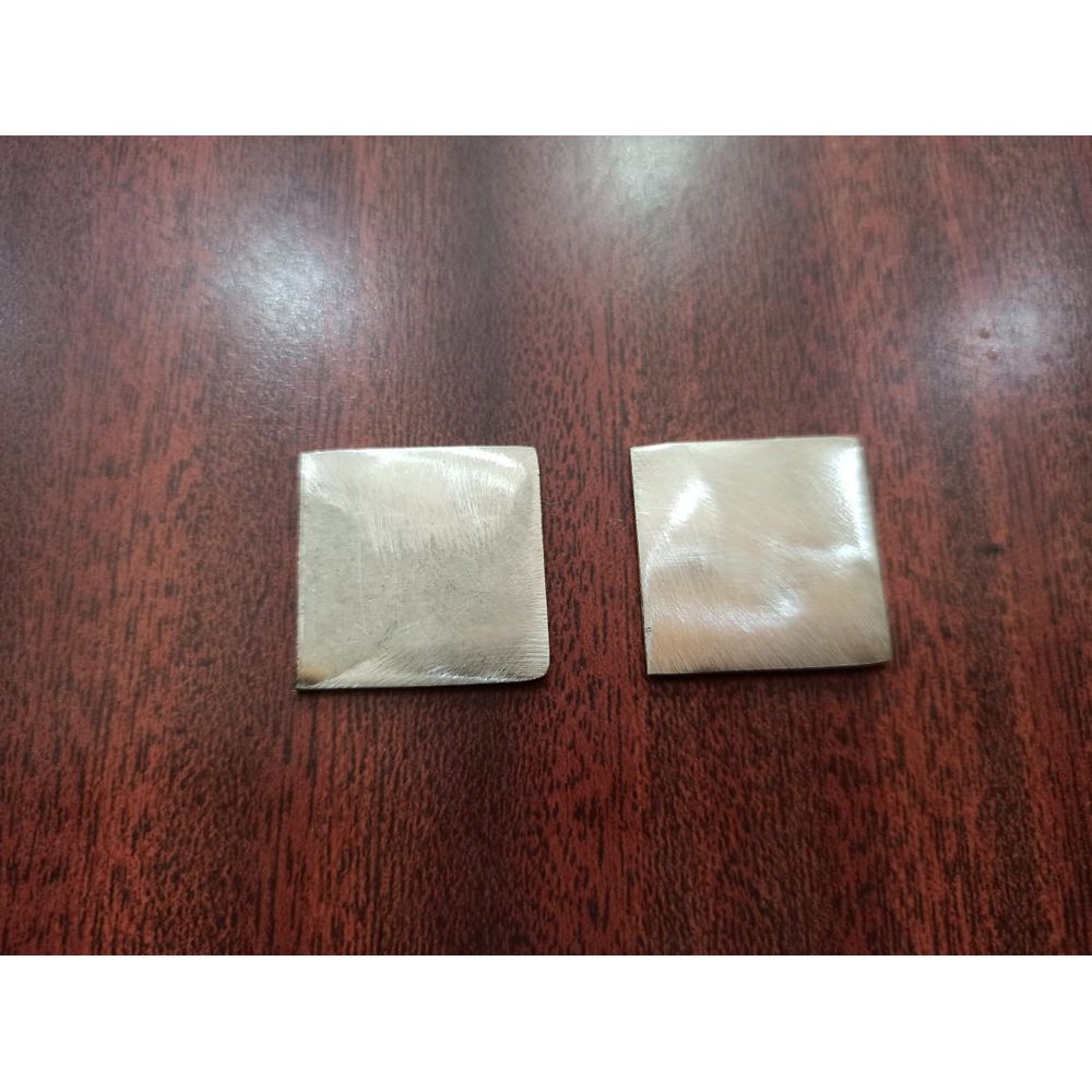 2pc Stainless steel cut plate square pieces chokor for astrology and reed book remedy