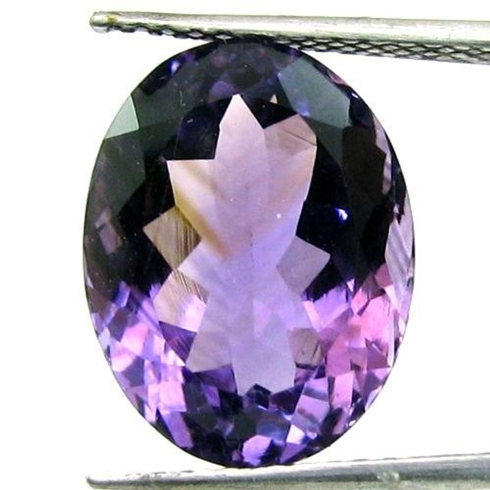 Certified 10.29Ct Natural Amethyst (Katella) Oval Cut Fine Gemstone