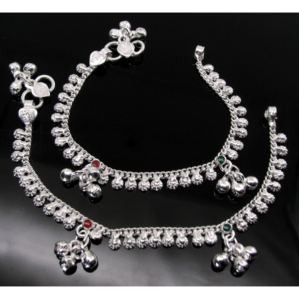 Real Silver Kids Anklets Ankle chain Bracelet 5.8"
