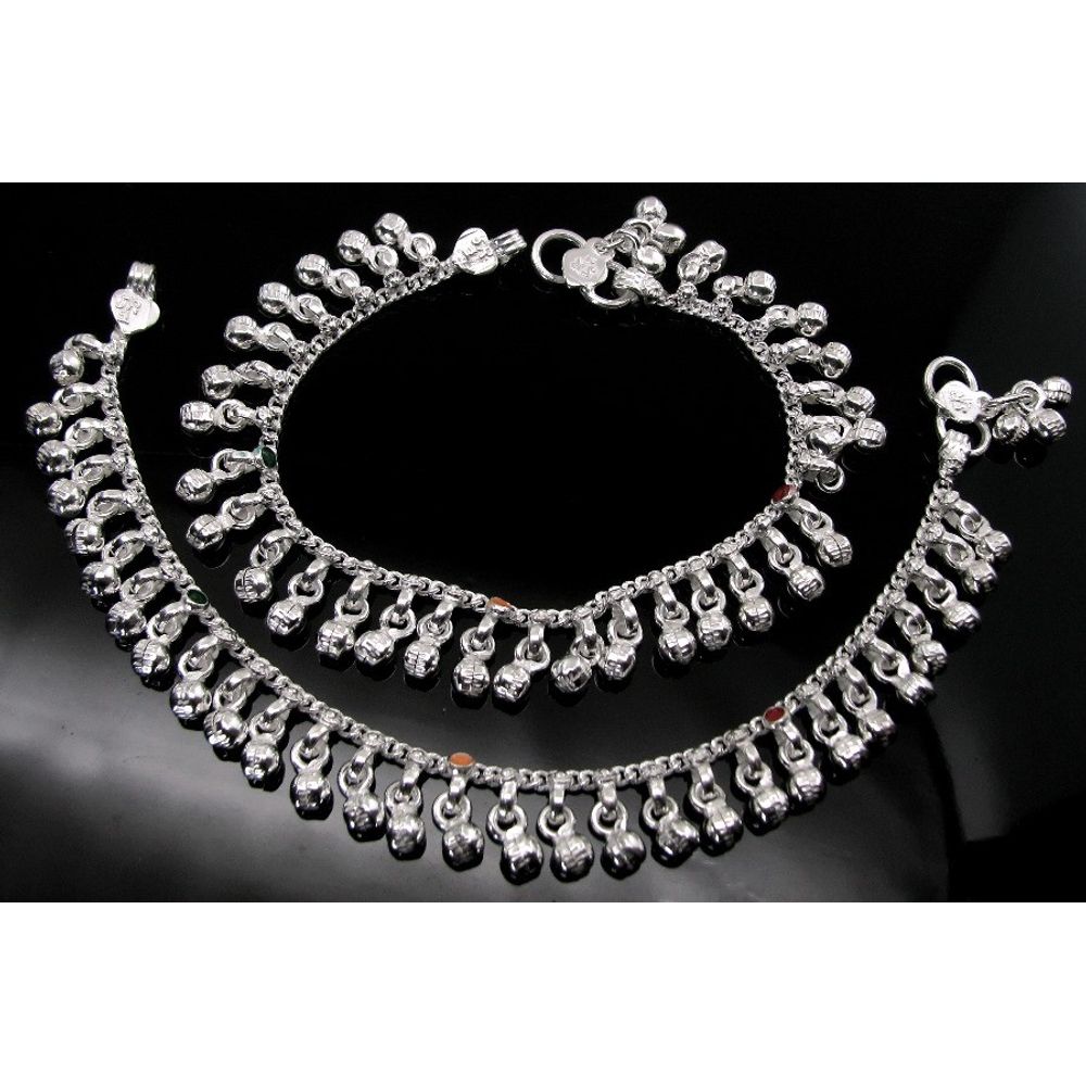 Silver Kids Anklets Ankle chain Bracelet 6.5"