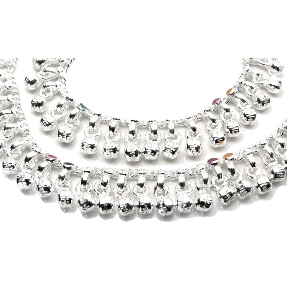 Silver Kids Anklets Ankle chain Bracelet 5.1"