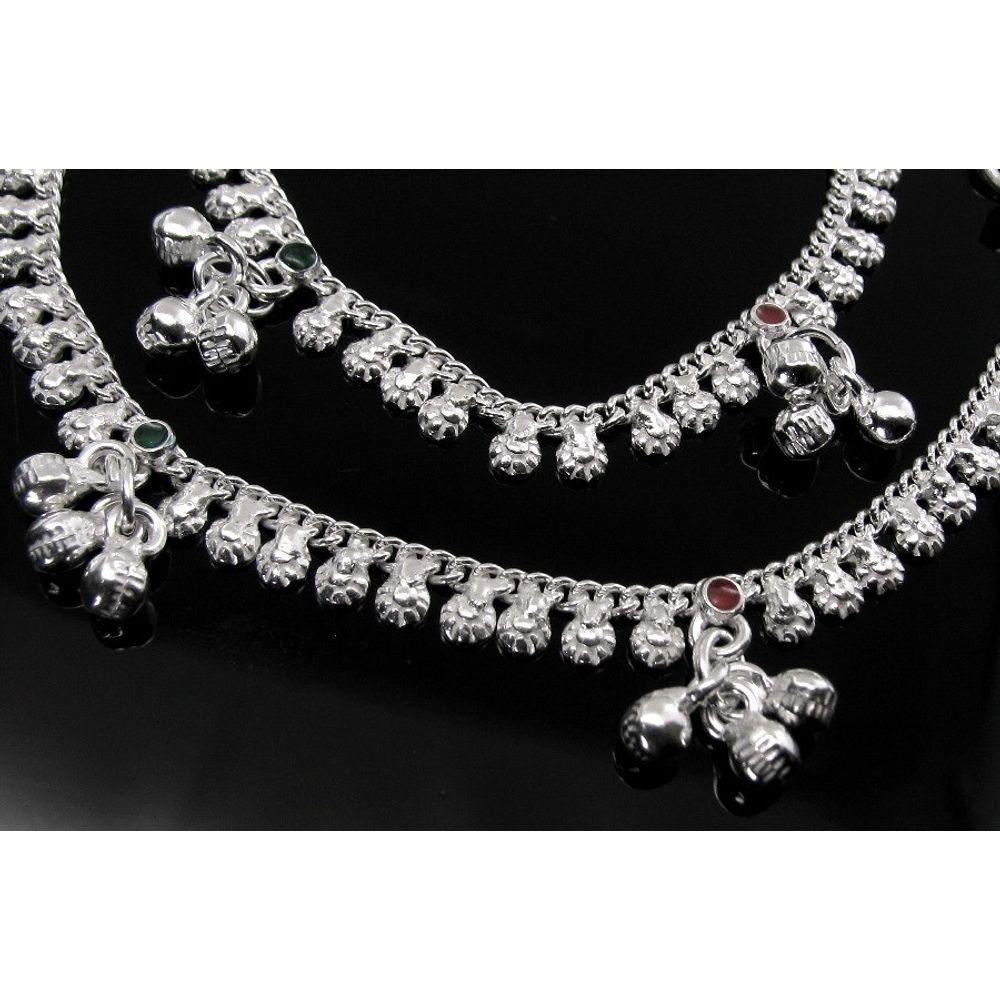 Solid Silver Kids Anklets Ankle chain 5.8"