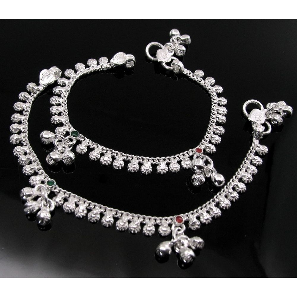 Solid Silver Kids Anklets Ankle chain 5.8"