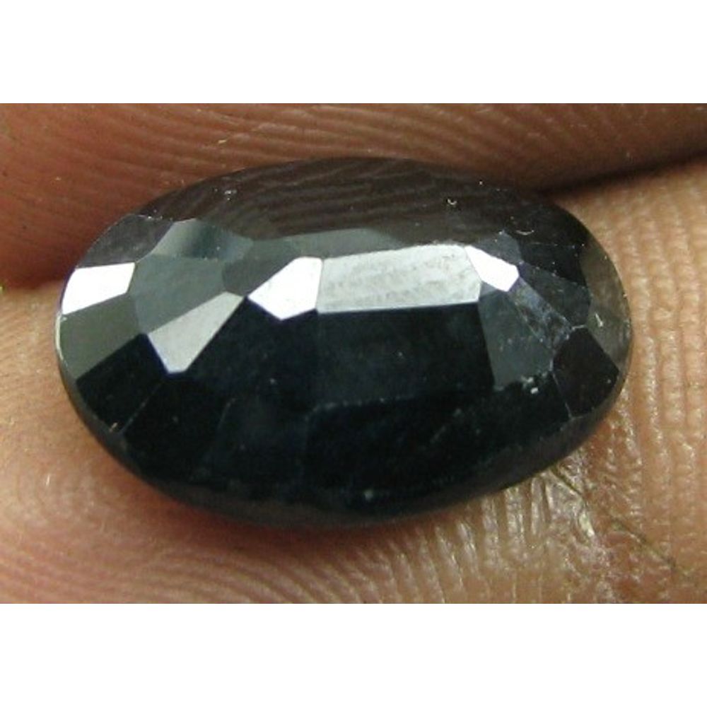 6.7Ct Natural Precious Deep Blue Bangkok Sapphire Oval Faceted Gemstone