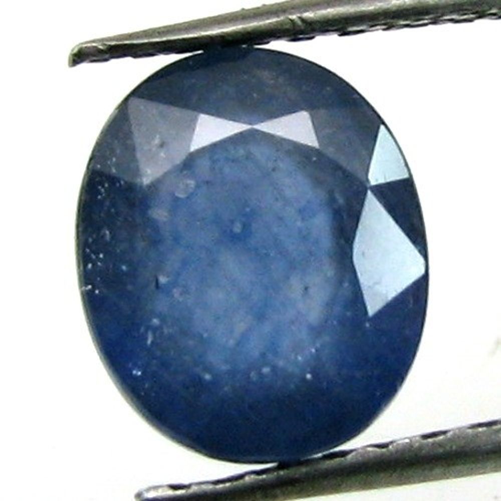 3.10Ct Natural Blue Sapphire (Neelam) Oval Cut Gemstone