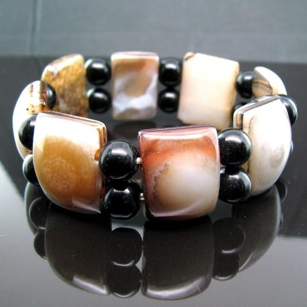 Natural Gemstone Stretchable Bracelet