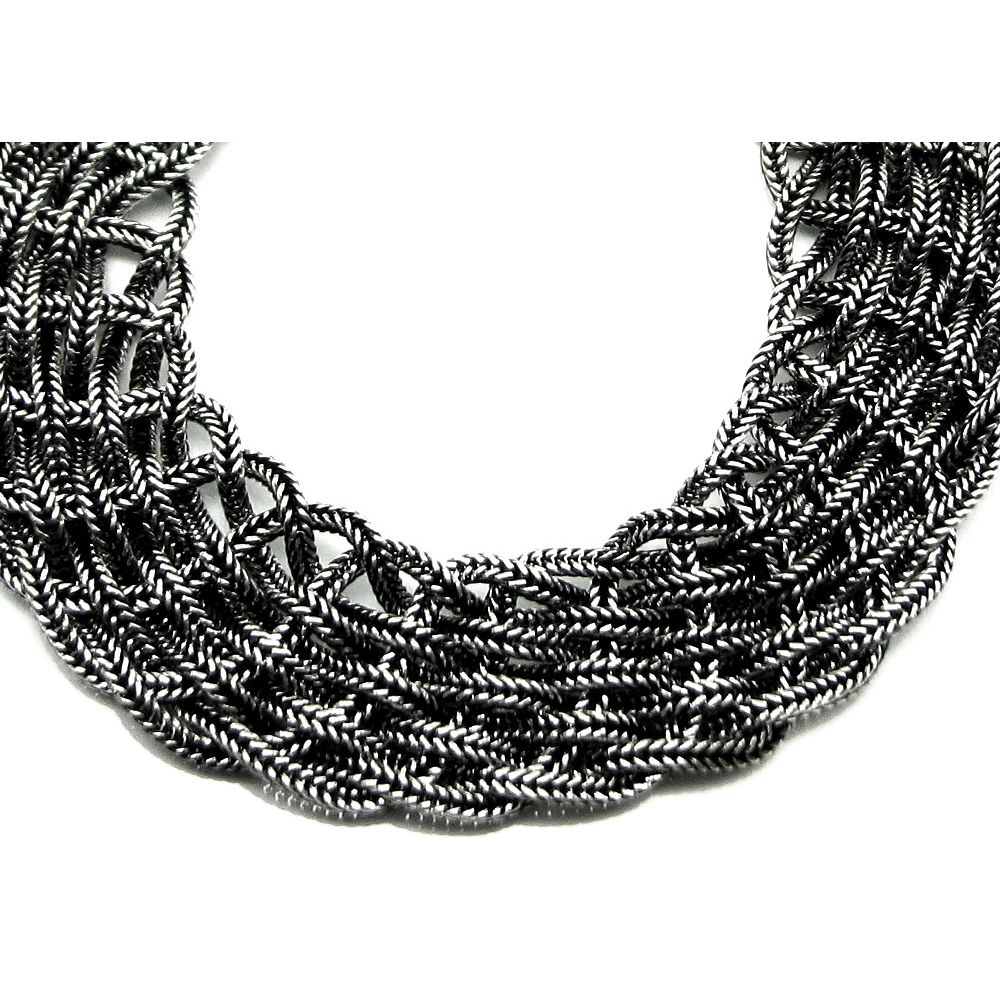 Balls & Links 925 Sterling Silver Arm Wrist Women Bracelet 8"